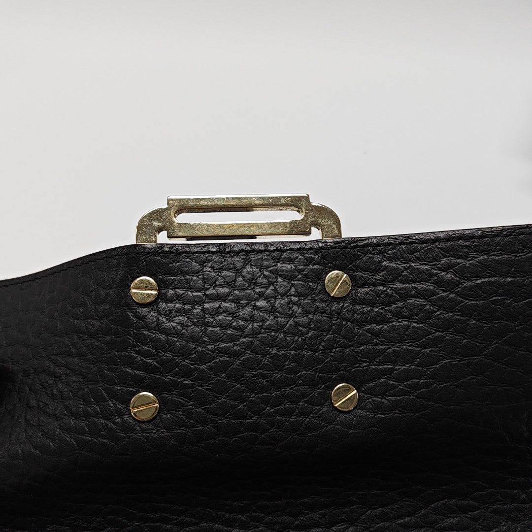 Calfskin Crossbody Bag Black