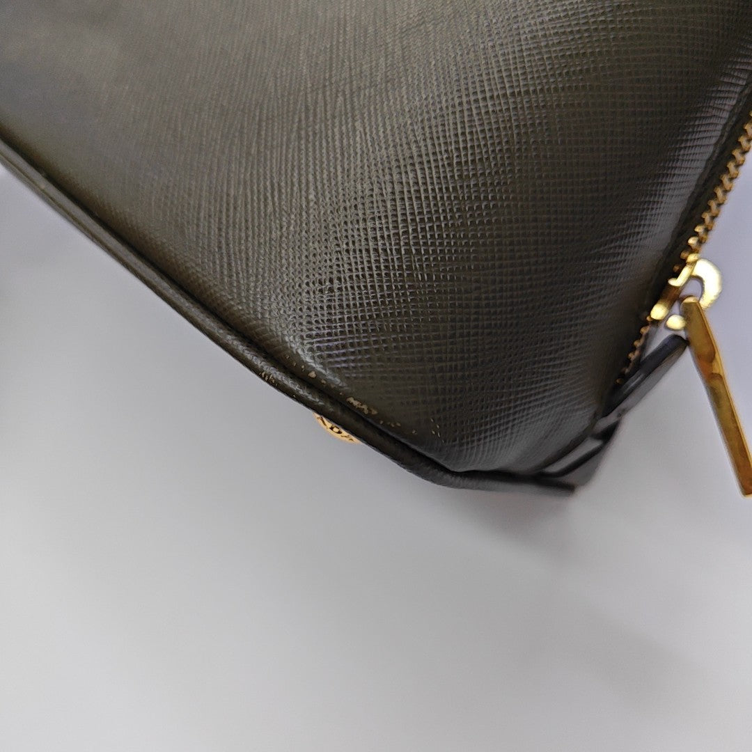 Promenade Small Saffiano Calfskin Green
