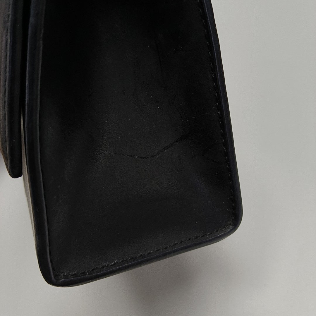 Hourglass S Calfskin Black