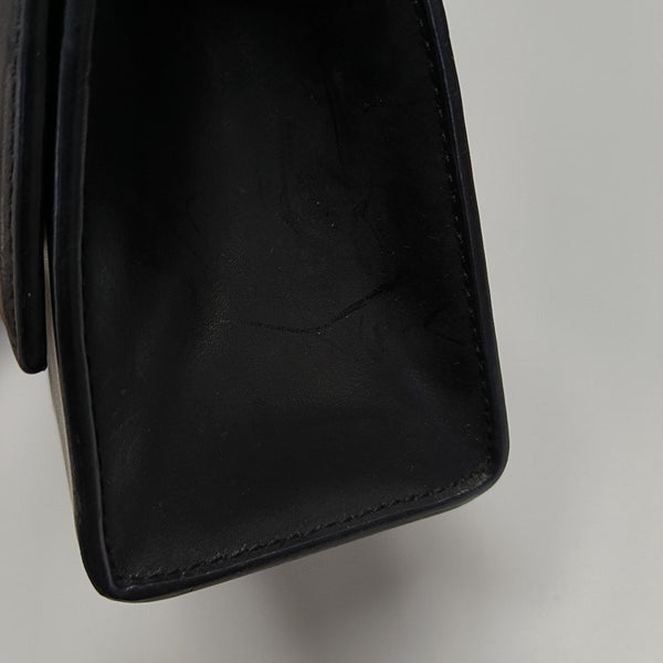 Hourglass S Calfskin Black