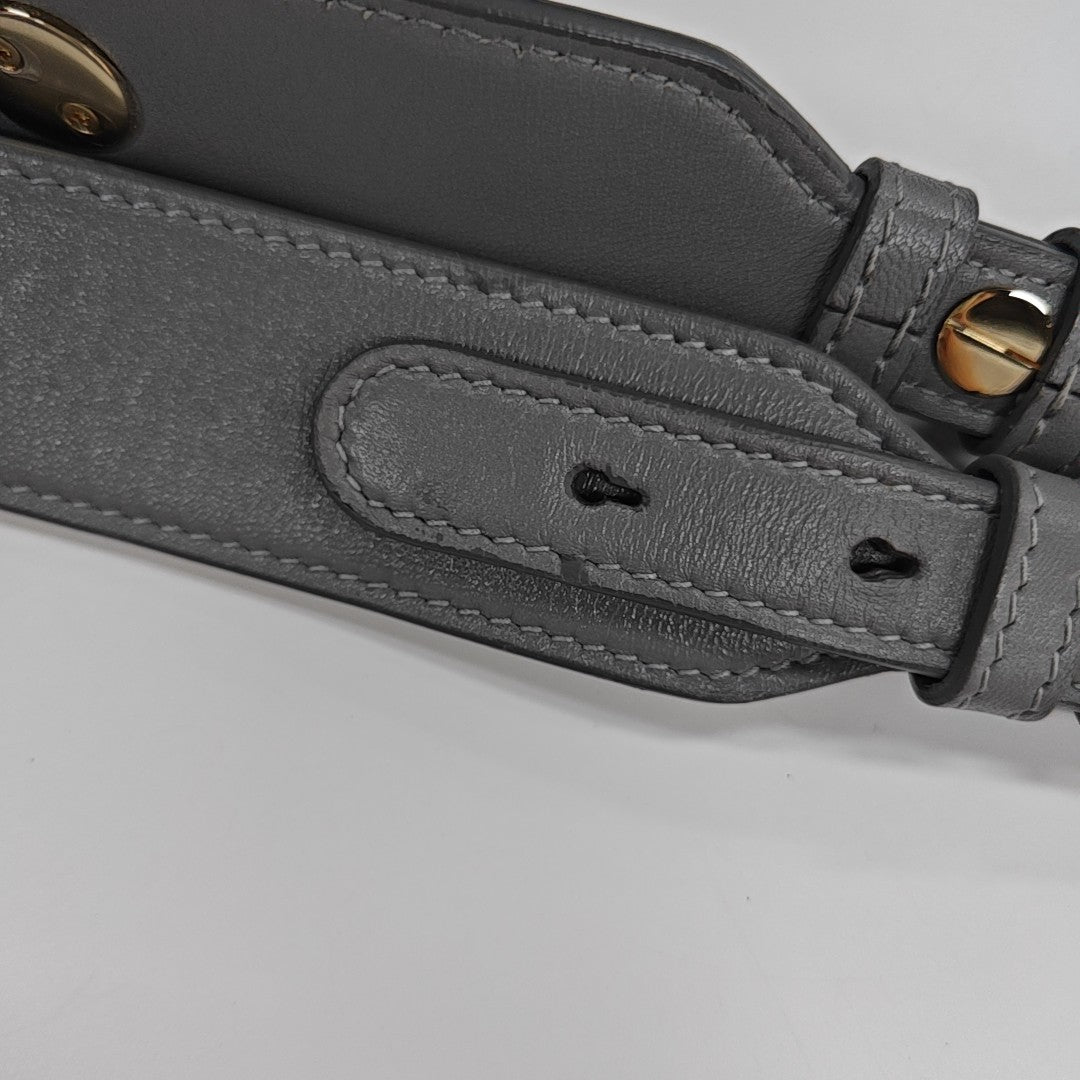 Lady Dior Small Cannage Lambskin Gray
