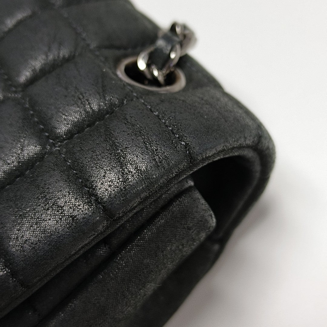 Quilted Calfskin Shoulder Bag Black