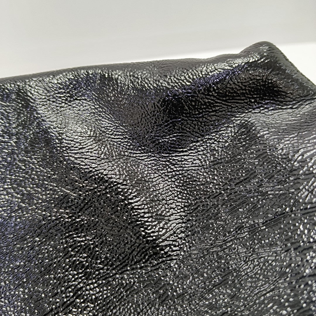 Soho Large Quilted Patent Leather Black