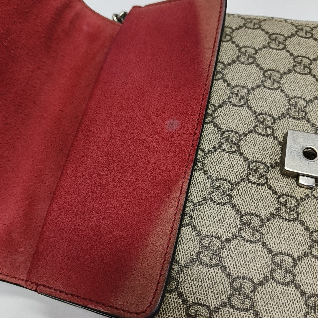 Dionysus Mini Monogram Coated Canvas Beige