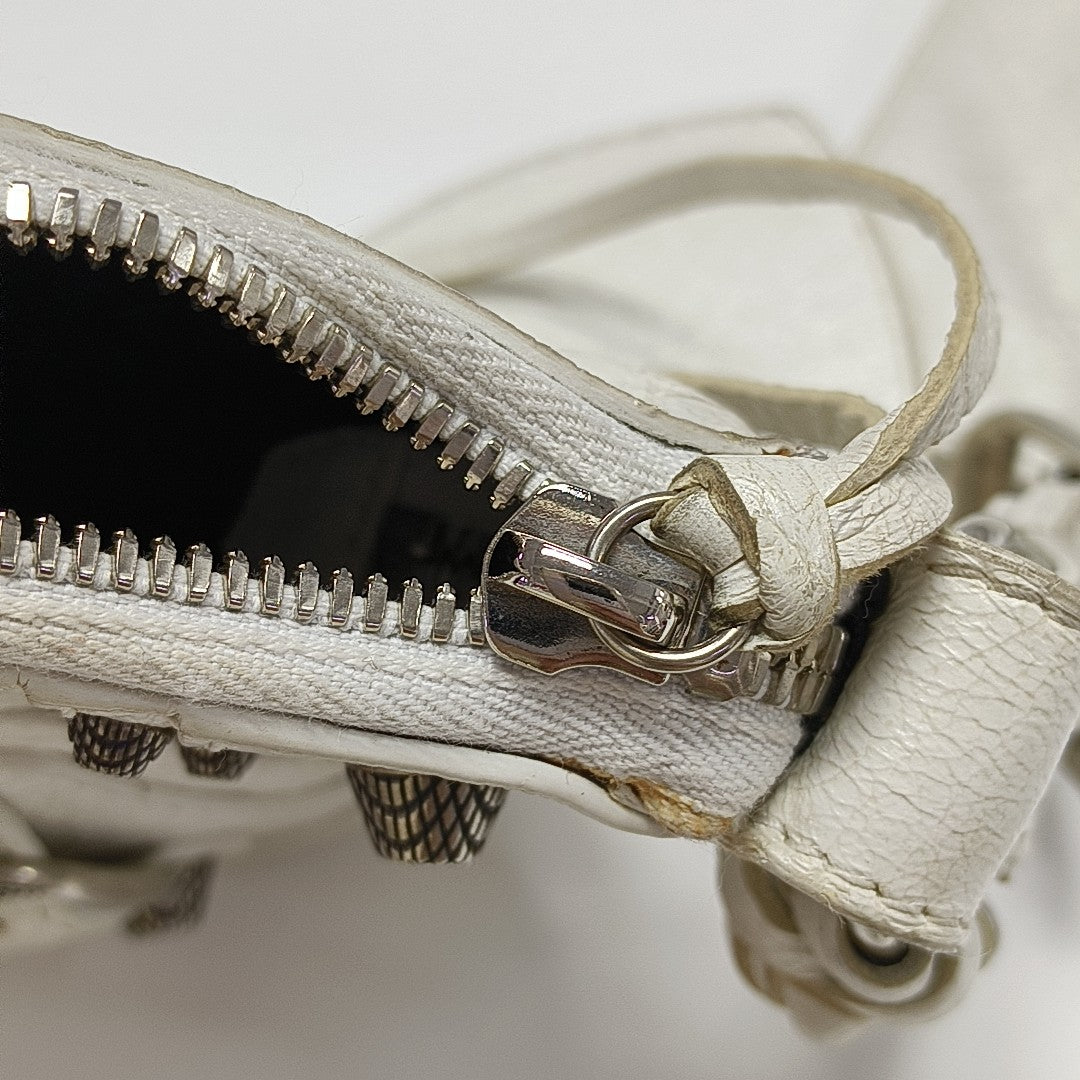 Le Cagole Mini Lambskin White
