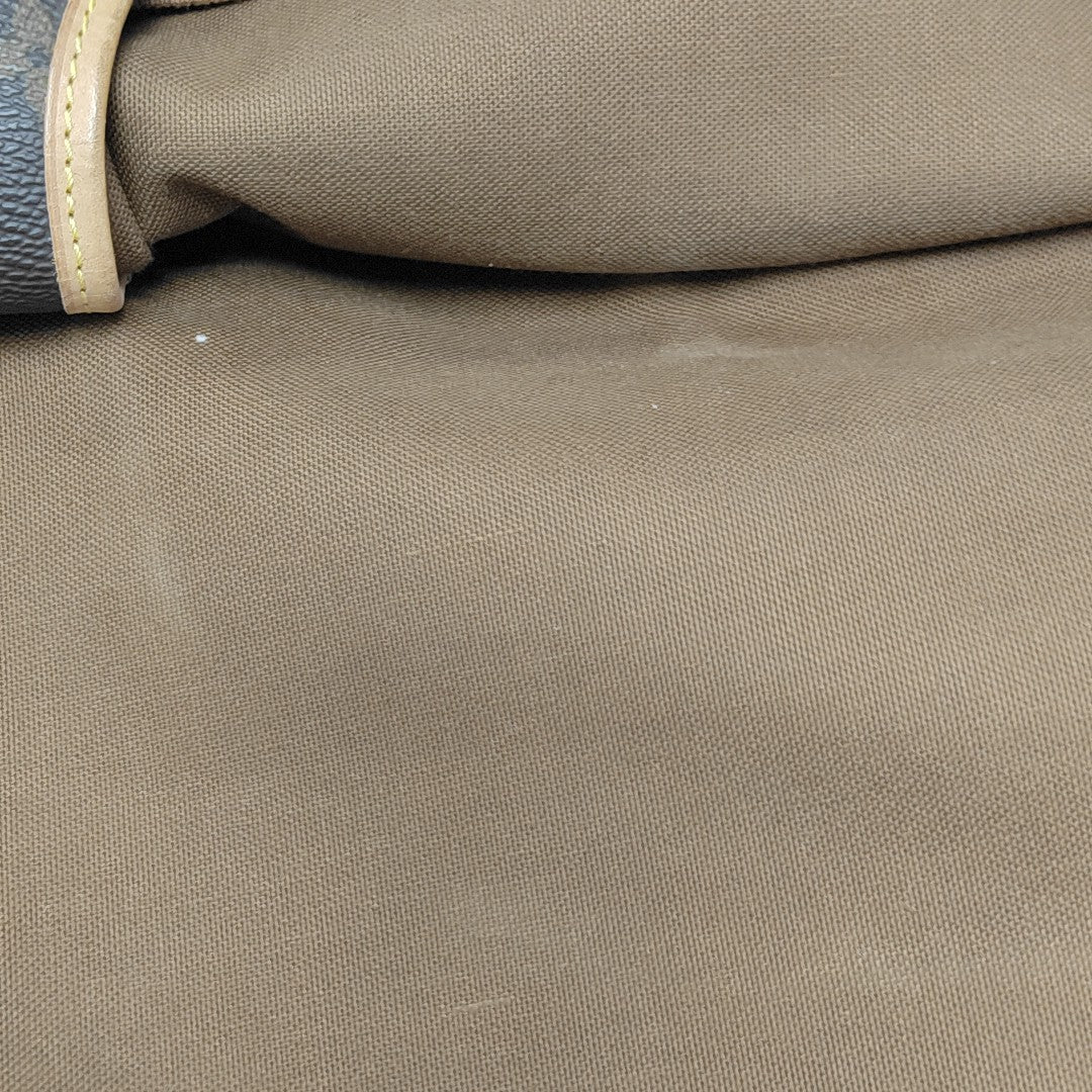 SAUMUR 35 Monogram Coated Canvas Brown