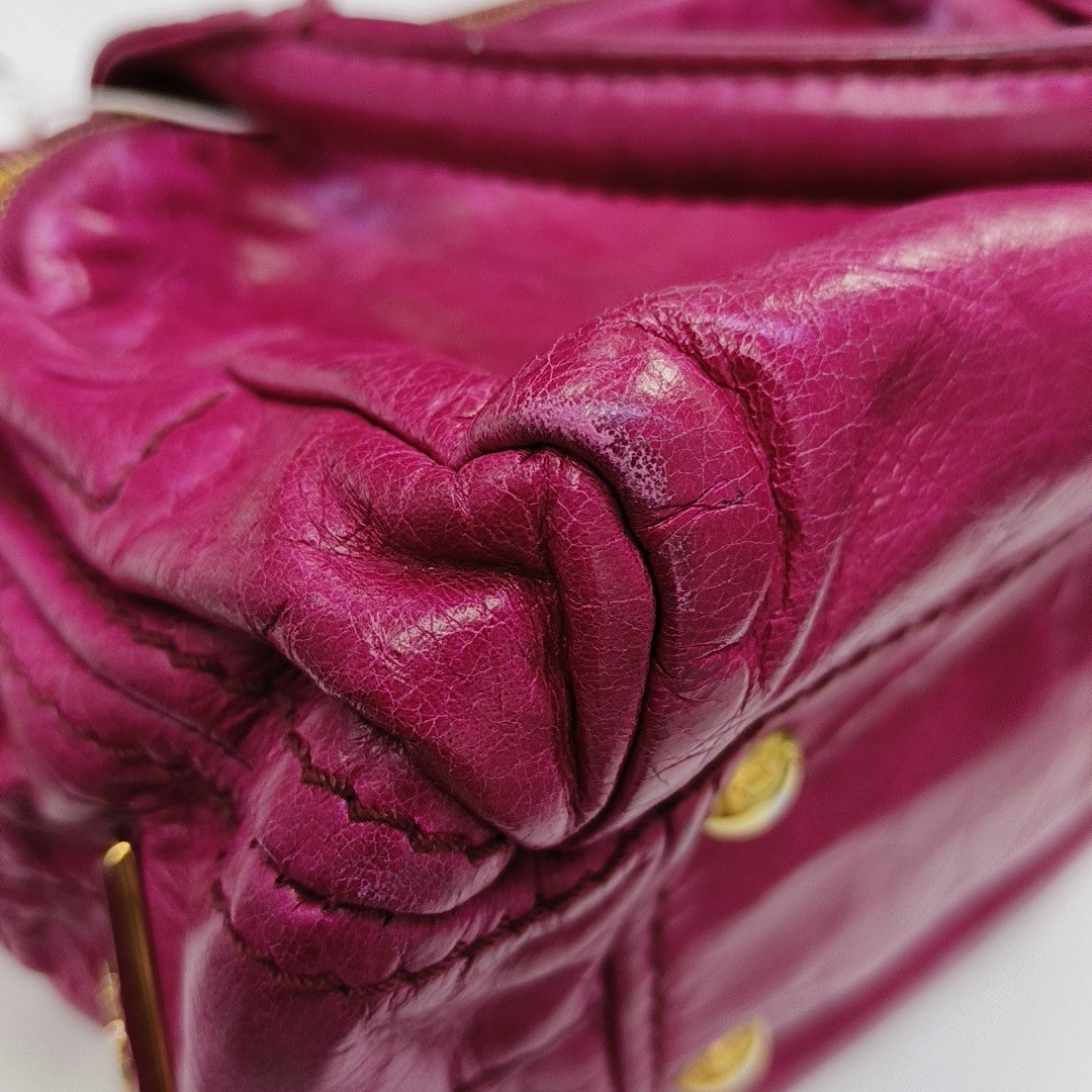 Calfskin Shoulder Bag Pink