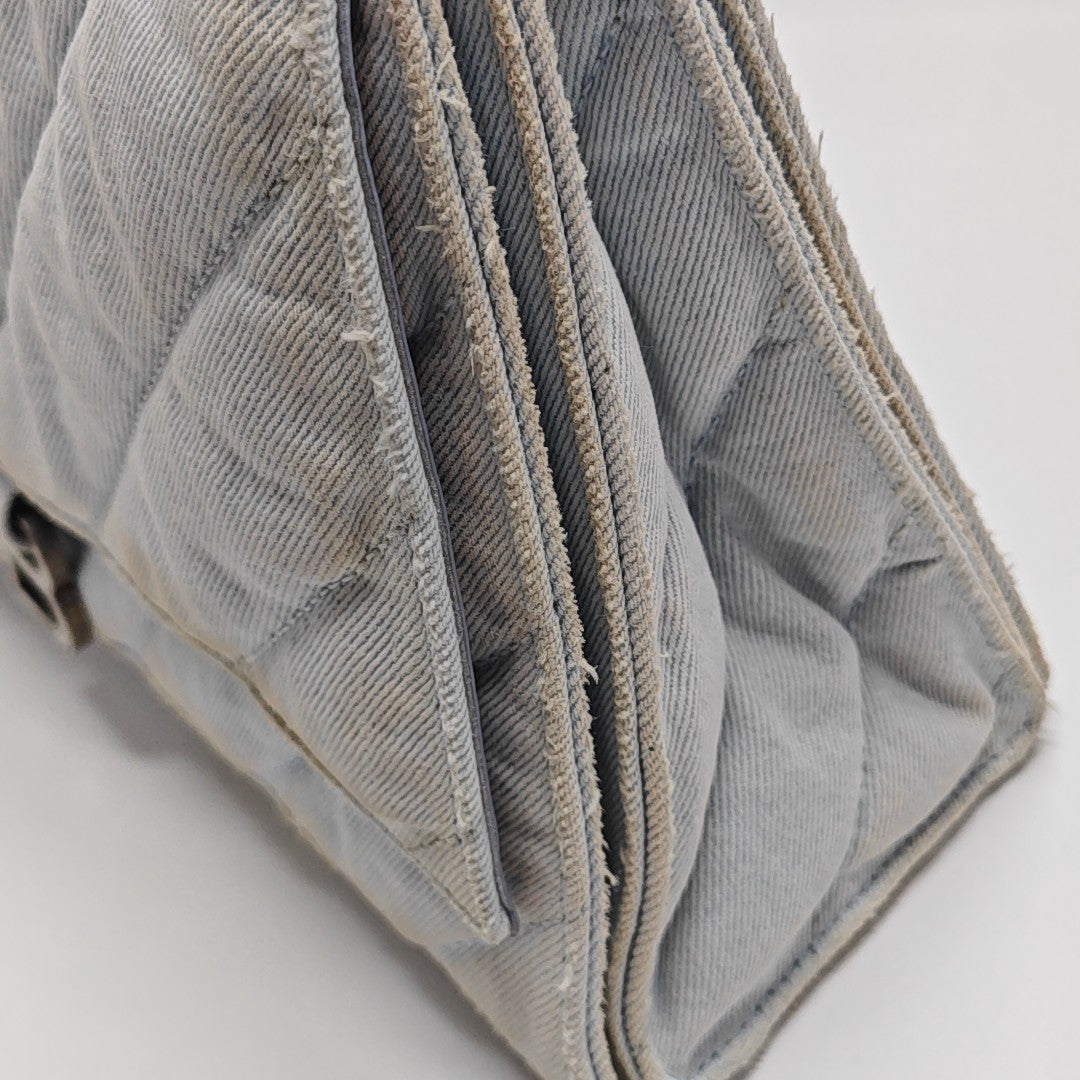 Crush Medium Quilted Denim Blue