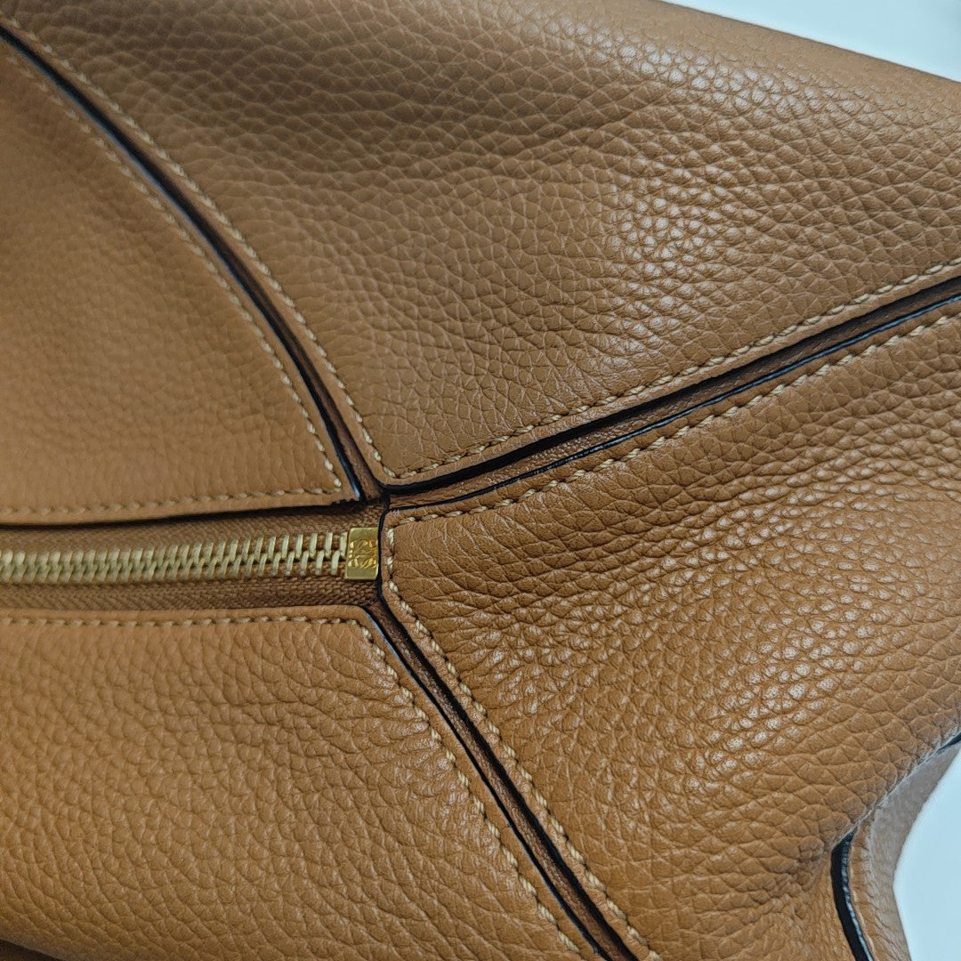 Puzzle Small Calfskin Brown