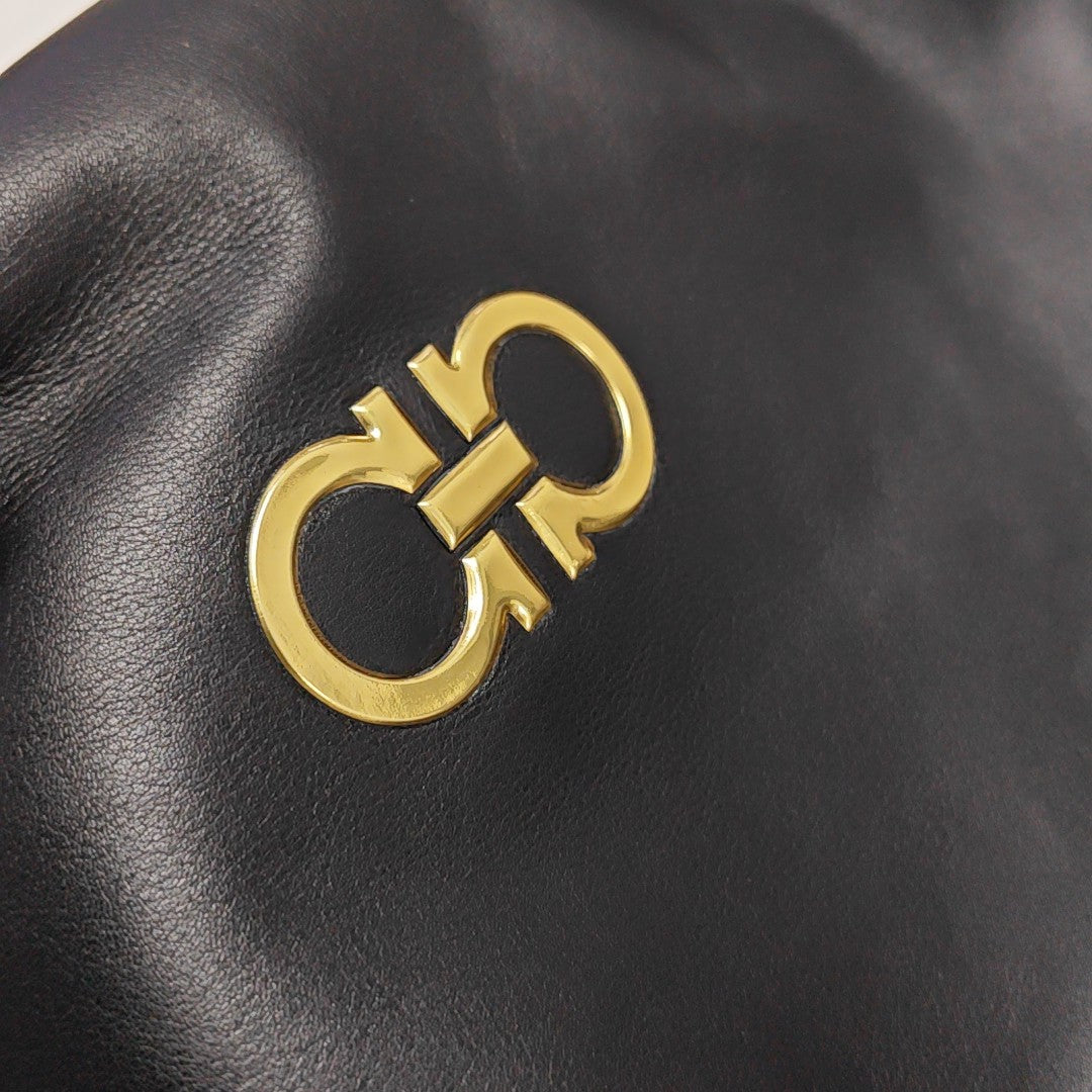 Calfskin Crossbody Bag Black