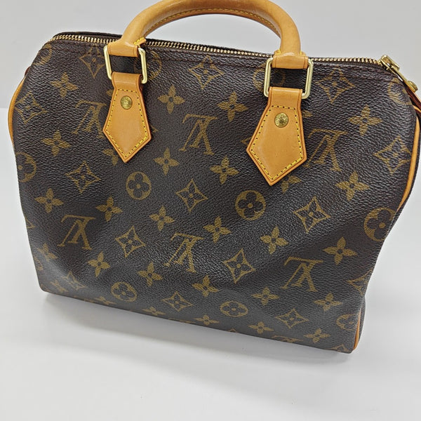 SPEEDY 25 Monogram Coated Canvas Brown