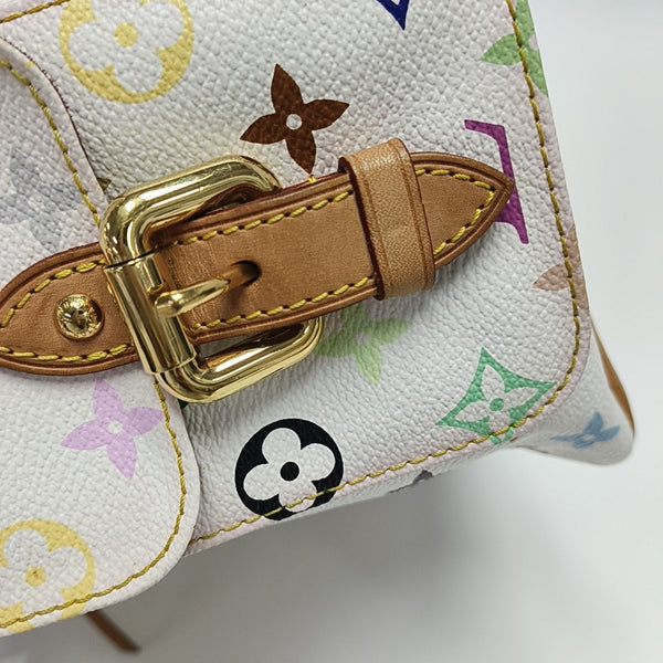 LV × TM NÉONOÉ MM Monogram Coated Canvas White