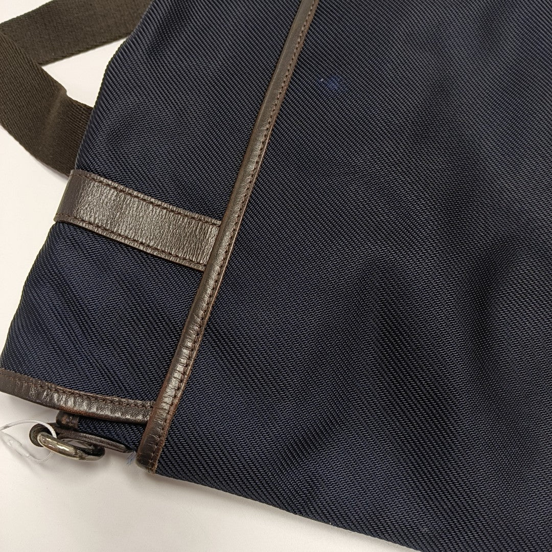 Fabric Shoulder Bag Blue
