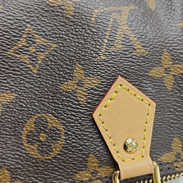 SPEEDY Nano Monogram Coated Canvas Brown