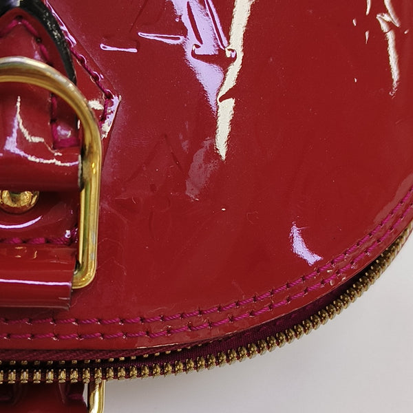 ALMA PM Monogram Patent Leather Red