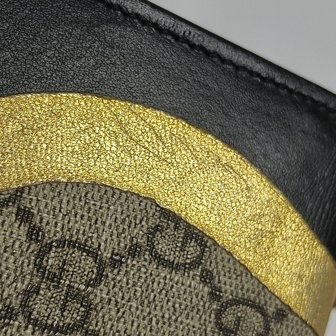 Padlock Small Monogram Coated Canvas Beige