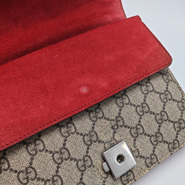 Dionysus Mini Monogram Coated Canvas Beige