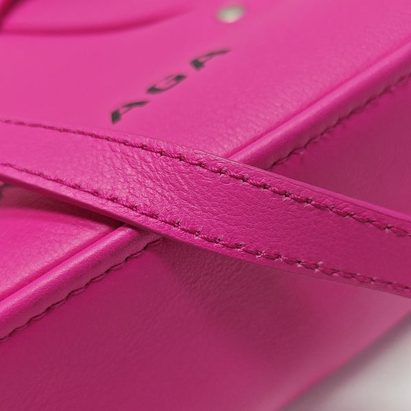 Triangle Small Calfskin Red