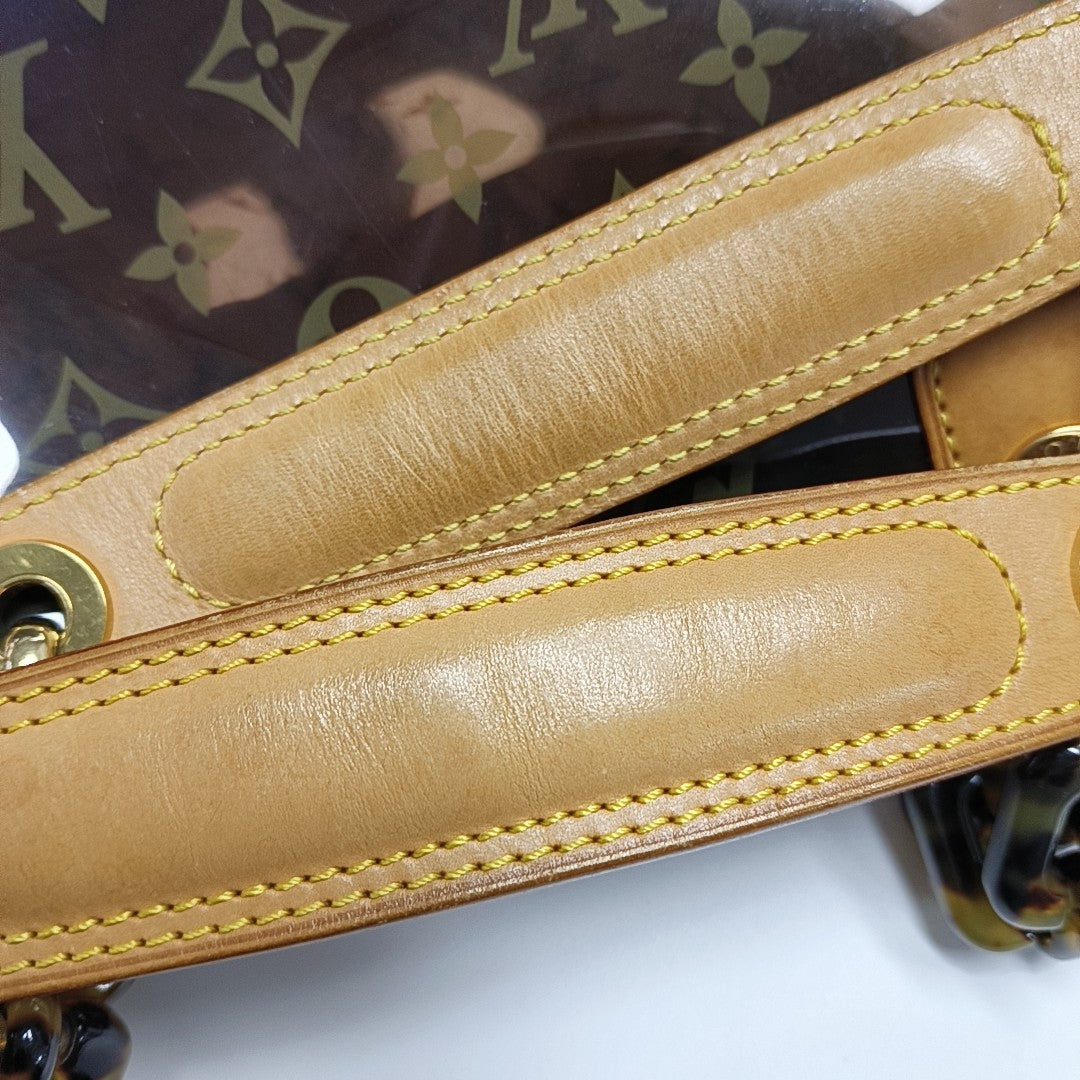 SAC AMBRE PM Monogram Plastic Brown