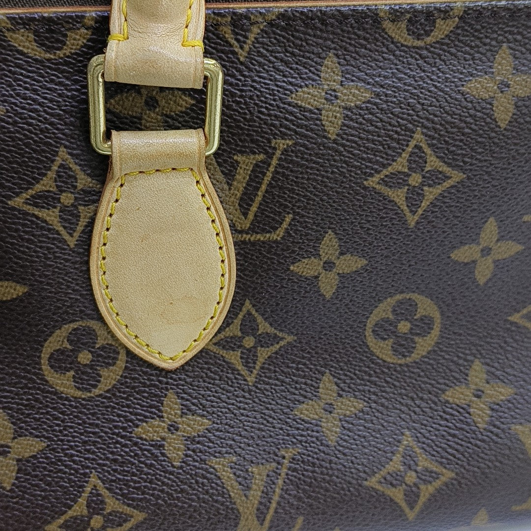POPINCOURT Monogram Coated Canvas Brown