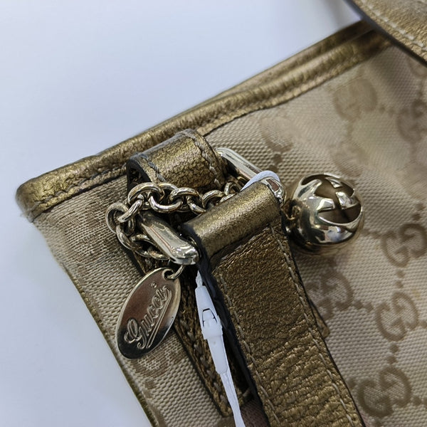 Monogram Canvas Tote Bag Beige