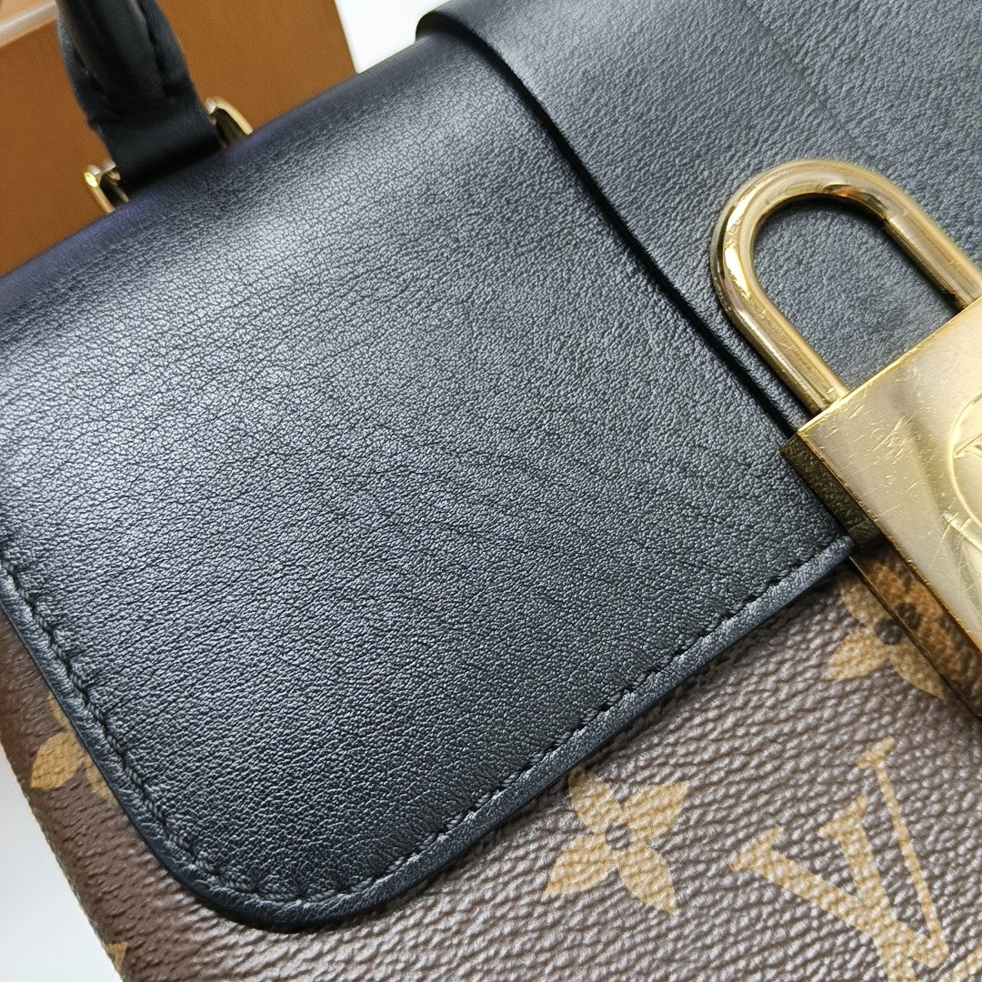 LOCKY BB Monogram Coated Canvas Brown