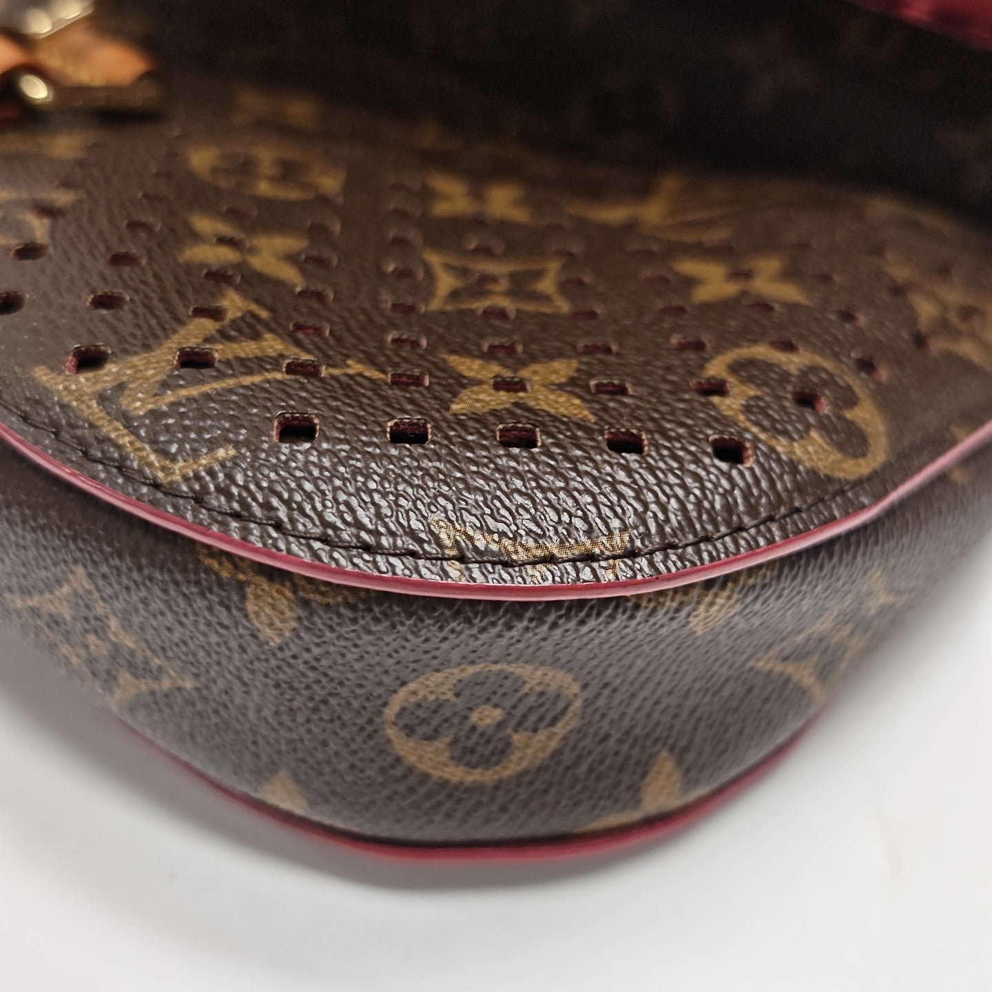 Monogram Coated Canvas Shoulder Bag Brown