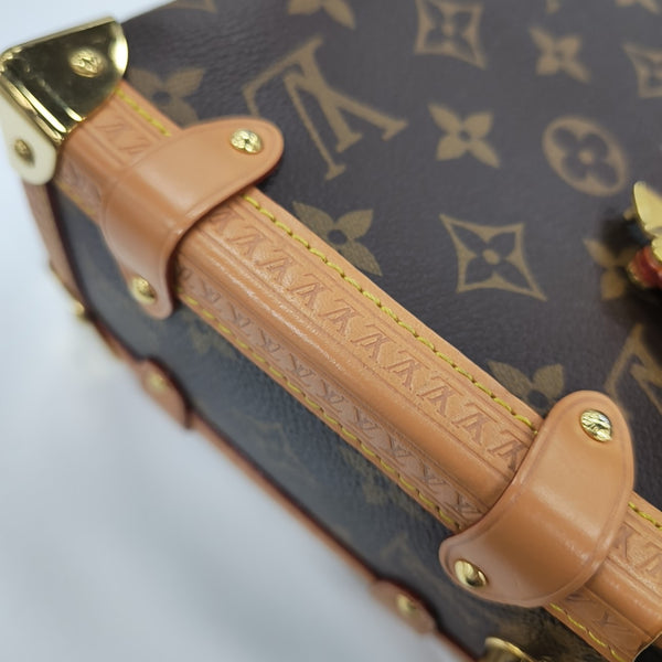 SIDE TRUNK MM Monogram Coated Canvas Brown