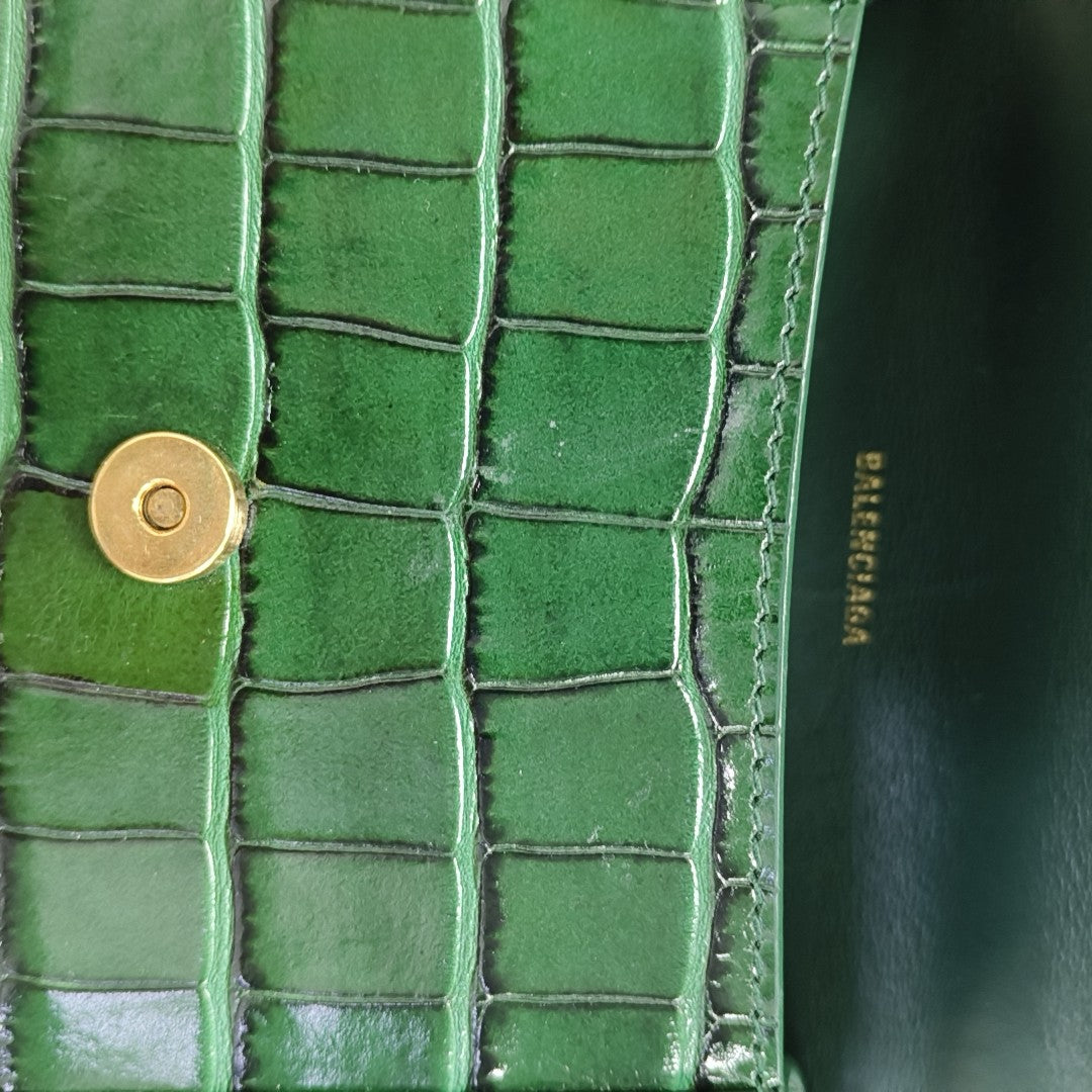 Hourglass S Calfskin Green