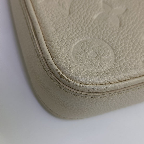EASY POUCH ON STRAP Calfskin Beige
