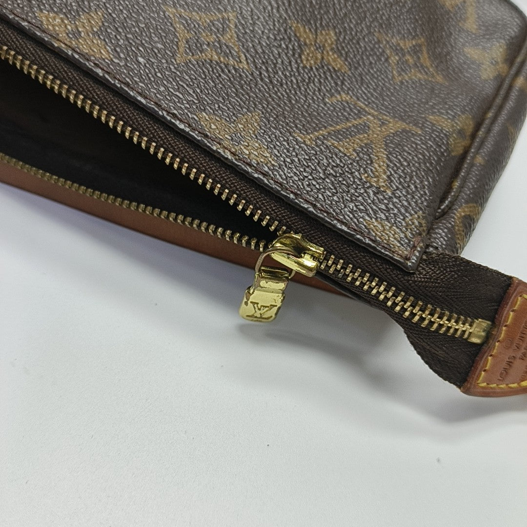 ACCESSOIRES Monogram Coated Canvas Brown