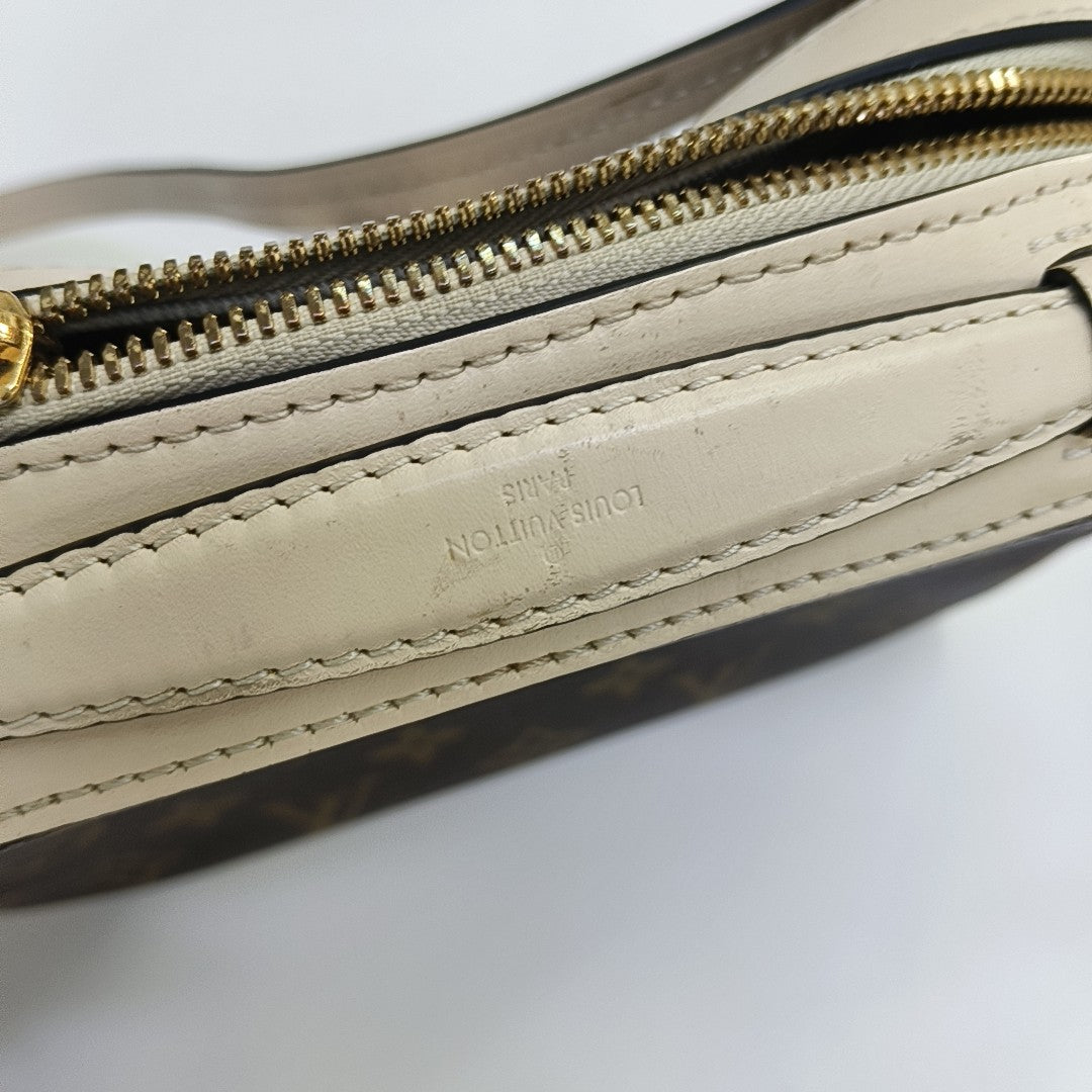 SAINTONGE Monogram Coated Canvas Brown