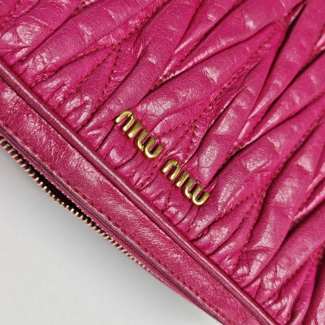 Quilted Lambskin Shoulder Bag Red
