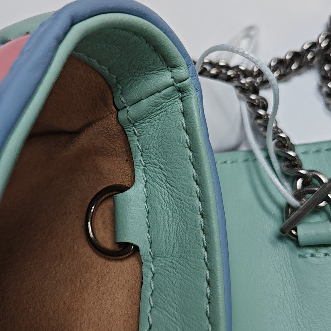 GG Marmont Mini Quilted Calfskin Multicolor