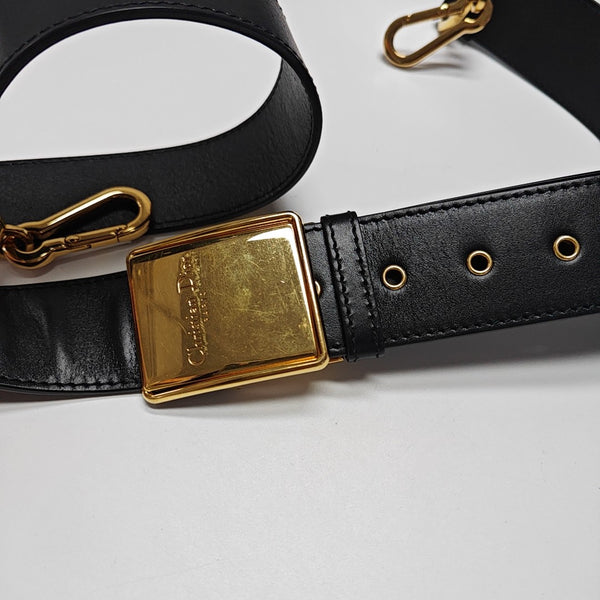 30 Montaigne Mini Calfskin Black