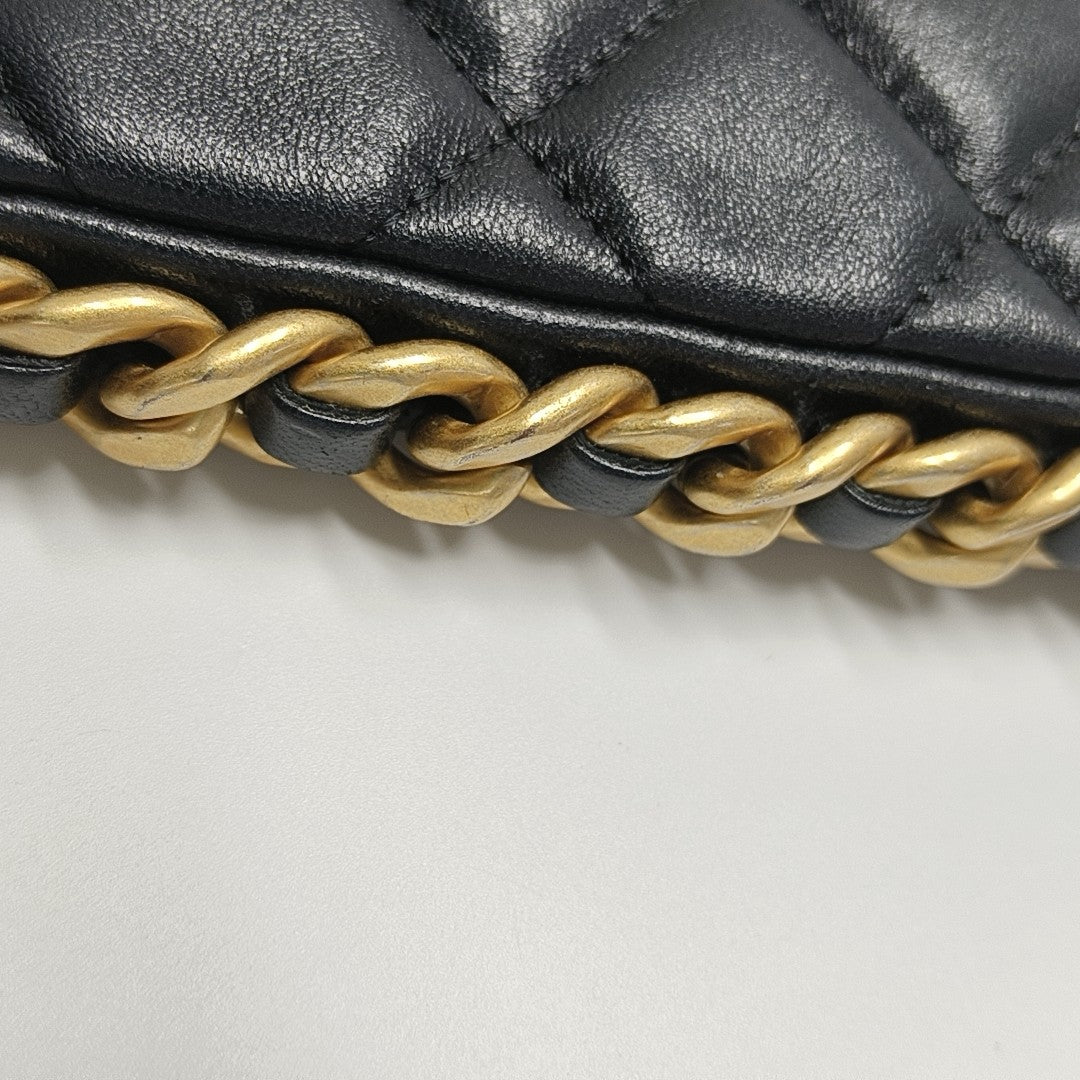 HOBO Small Quilted Lambskin Black