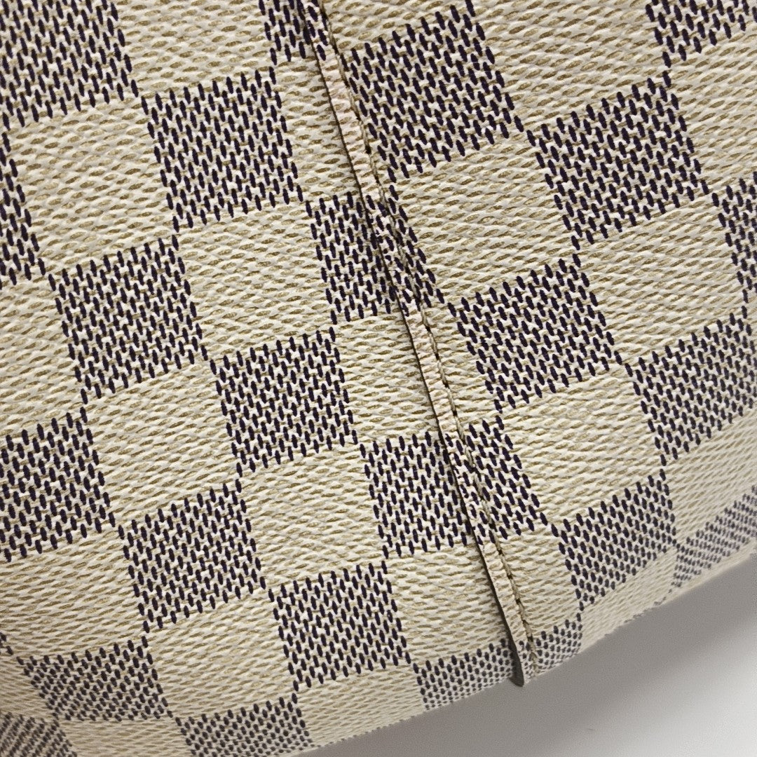 NÉONOÉ MM Damier Azur Coated Canvas White