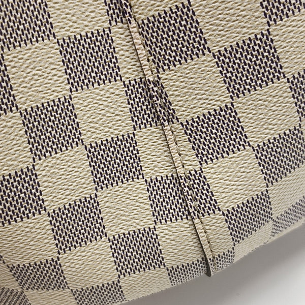 NÉONOÉ MM Damier Azur Coated Canvas White