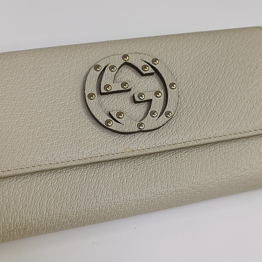 Blondie Calfskin White Wallet