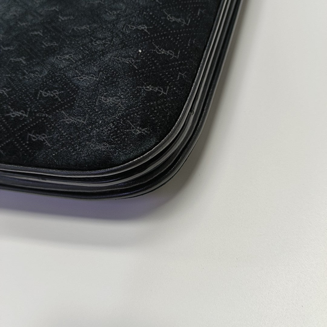 MONOGRAM ALL OVER Small Suede Black