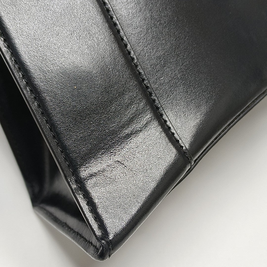 Hourglass S Calfskin Black