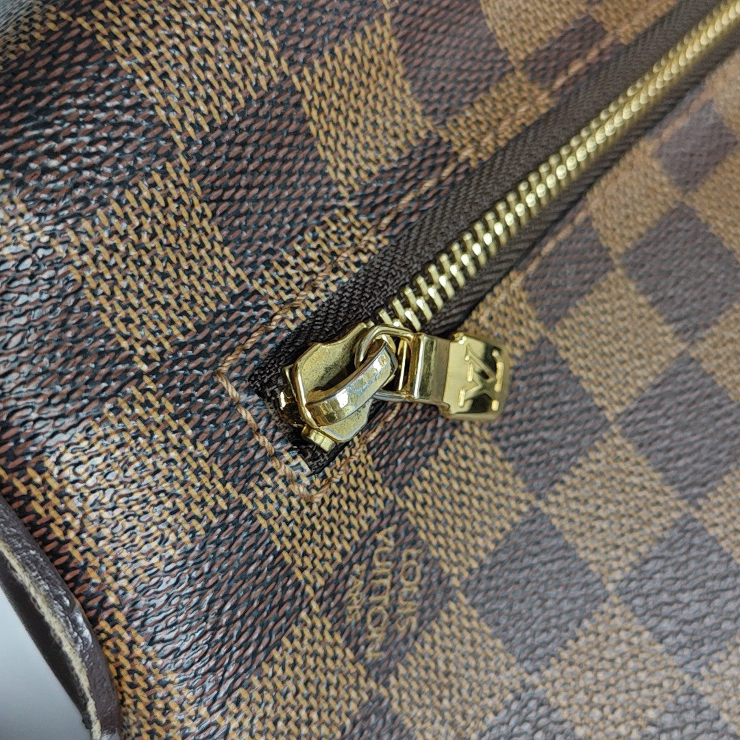SPENCER Damier Ebene Coated Canvas Brown