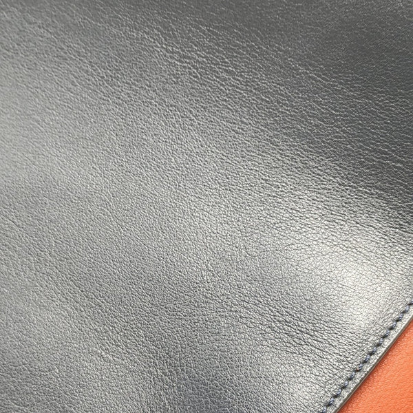 Calfskin Top Handle Bag Blue