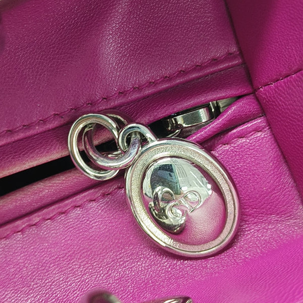 Lady Dior Medium Cannage Lambskin Red