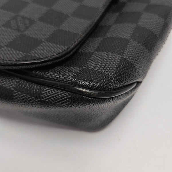 DISTRICT PM Damier Graphite Coated Canvas Gray