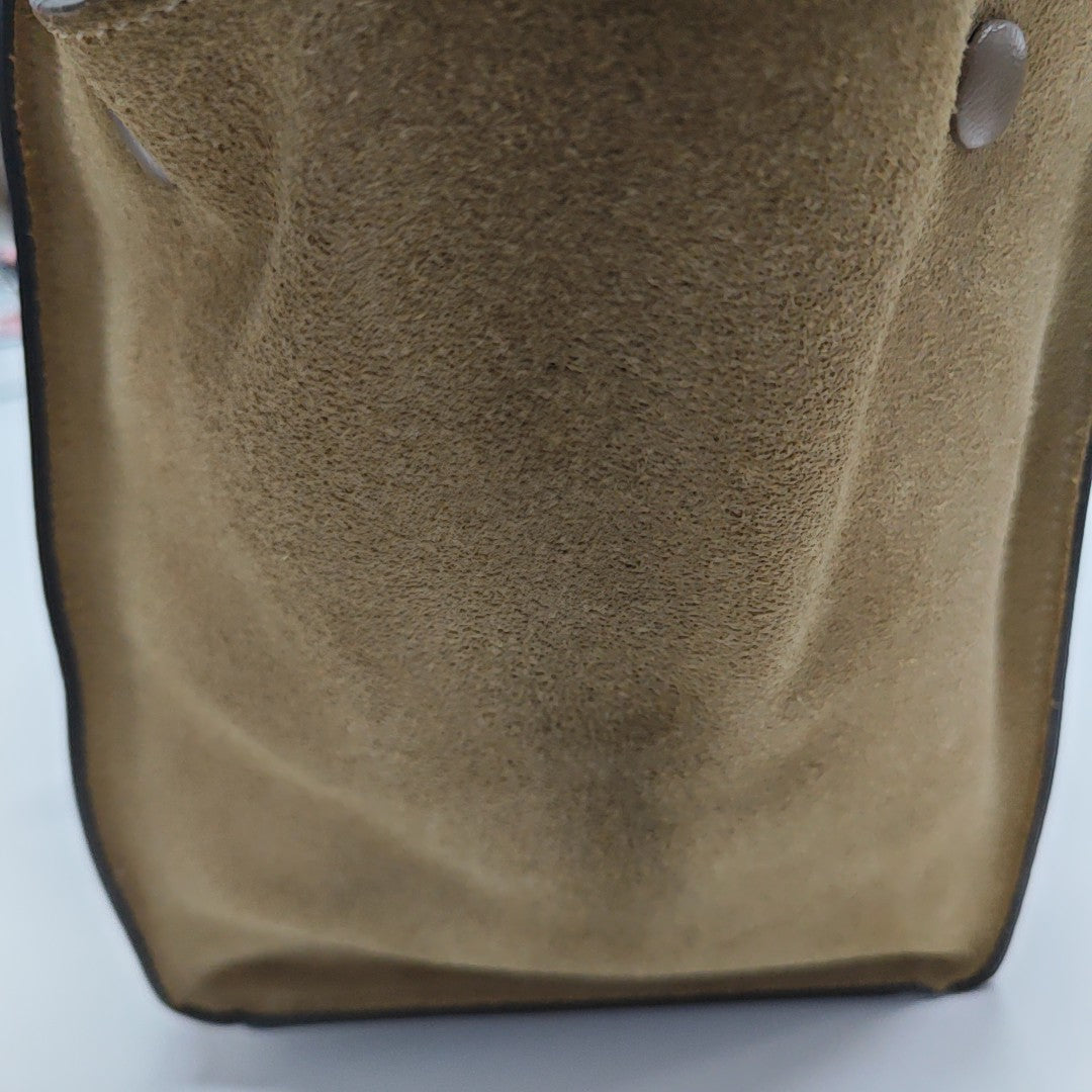 TRAPEZE Small Calfskin Beige