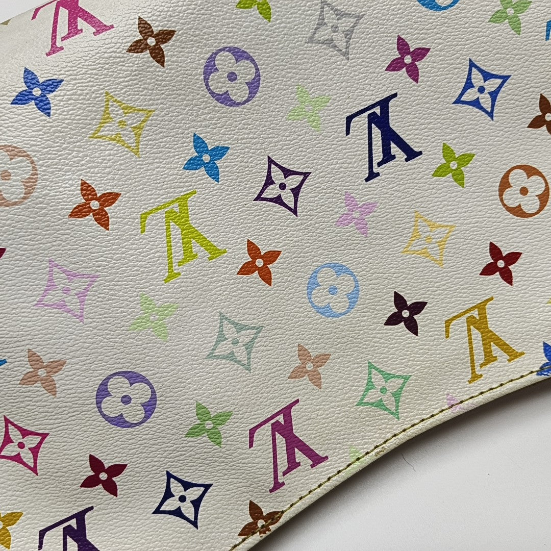 LODGE GM Monogram Coated Canvas White