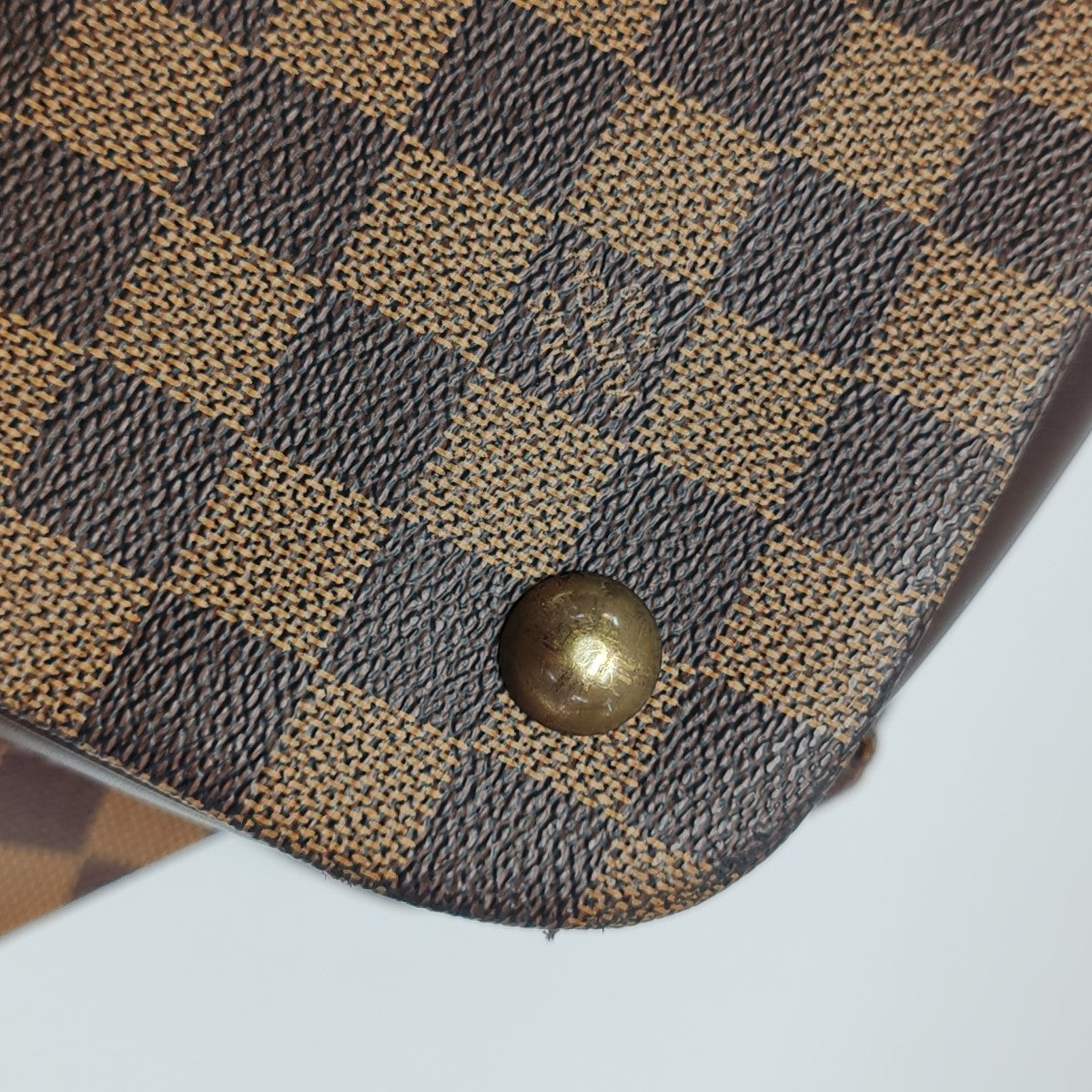 GRIMAUD Damier Ebene Coated Canvas Brown
