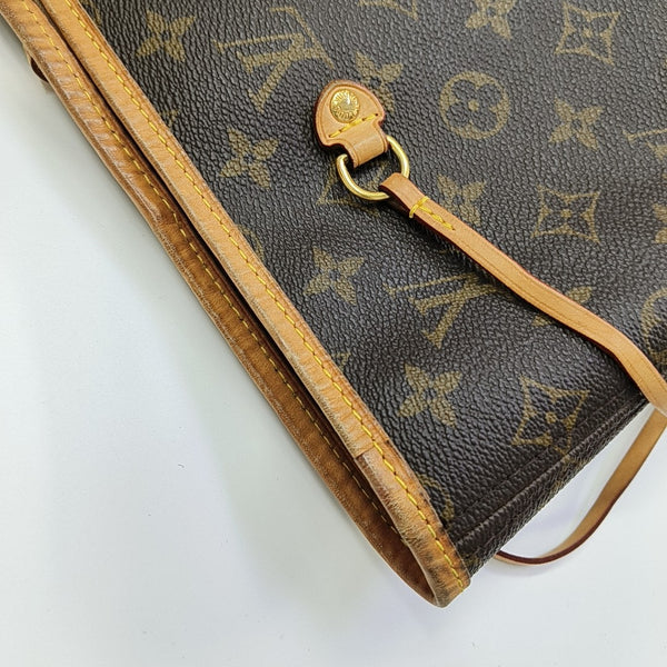 NEVERFULL GM Monogram Coated Canvas Brown