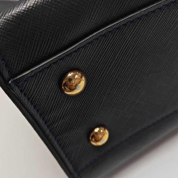 Calfskin Top Handle Bag Blue